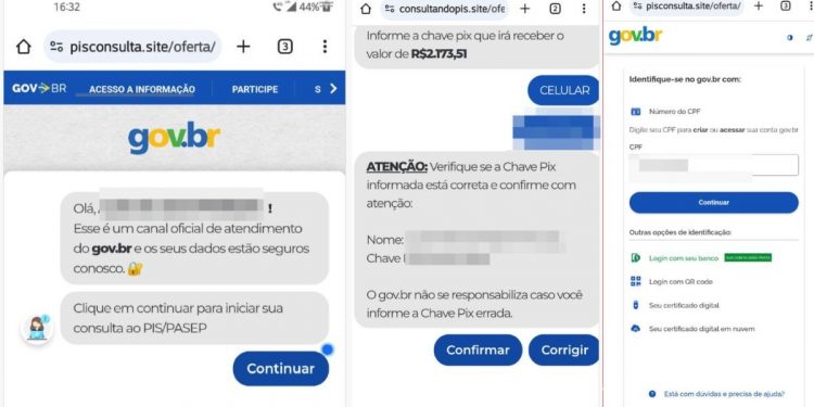 Site falso que imitava página oficial do Gov.br anunciando consulta e saque do PIS vira alvo de investigação da PF no Paraná